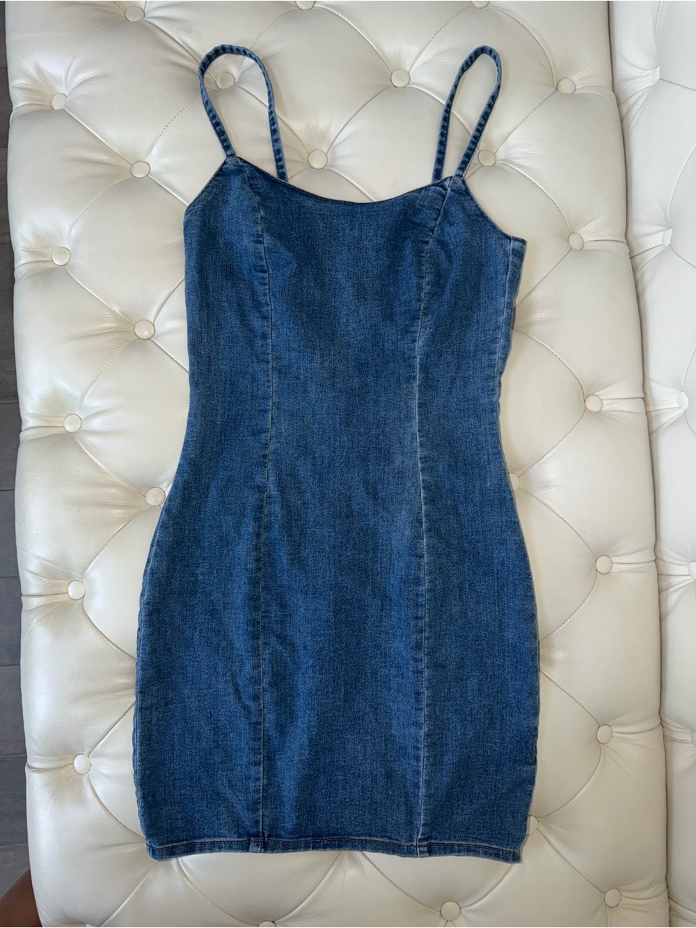 Denim Bodycon Slip Dress
